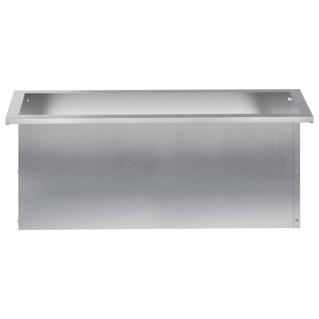Plantekasse med LED Sølv 30 x 80 x 30 cm Galvaniseret stål