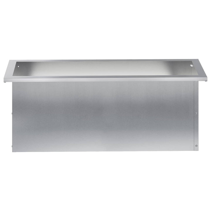 Plantekasse med LED Sølv 30 x 80 x 30 cm Galvaniseret stål