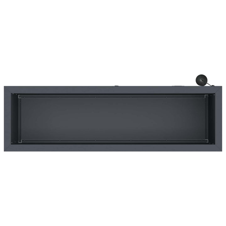 Plantekasse med LED 2 stk. Antracit 30 x 100 x 30 cm Stål
