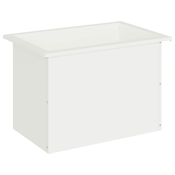 Plantekasse med LED Hvid 40 x 60 x 40 cm Stål