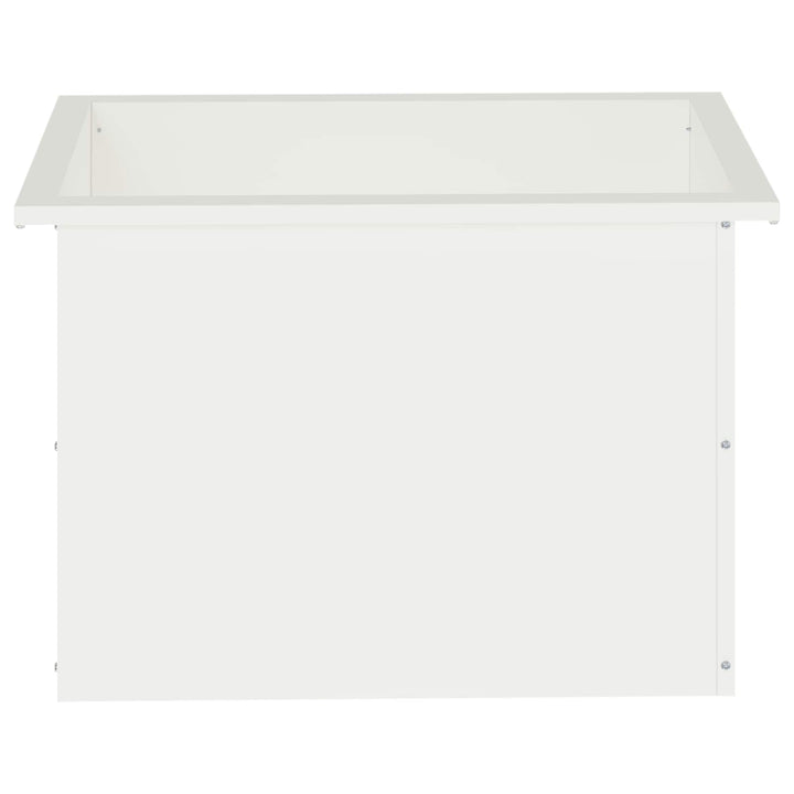 Plantekasse med LED Hvid 40 x 60 x 40 cm Stål