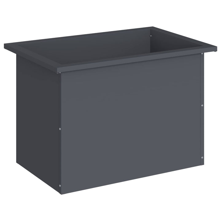 Plantekasse med LED Antracit 40 x 60 x 40 cm Stål