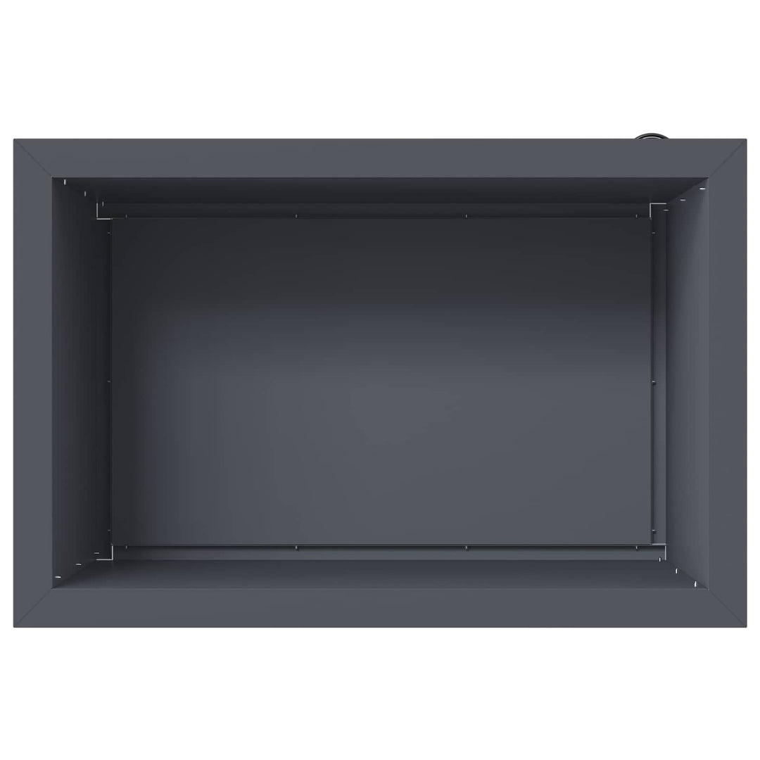 Plantekasse med LED Antracit 40 x 60 x 40 cm Stål