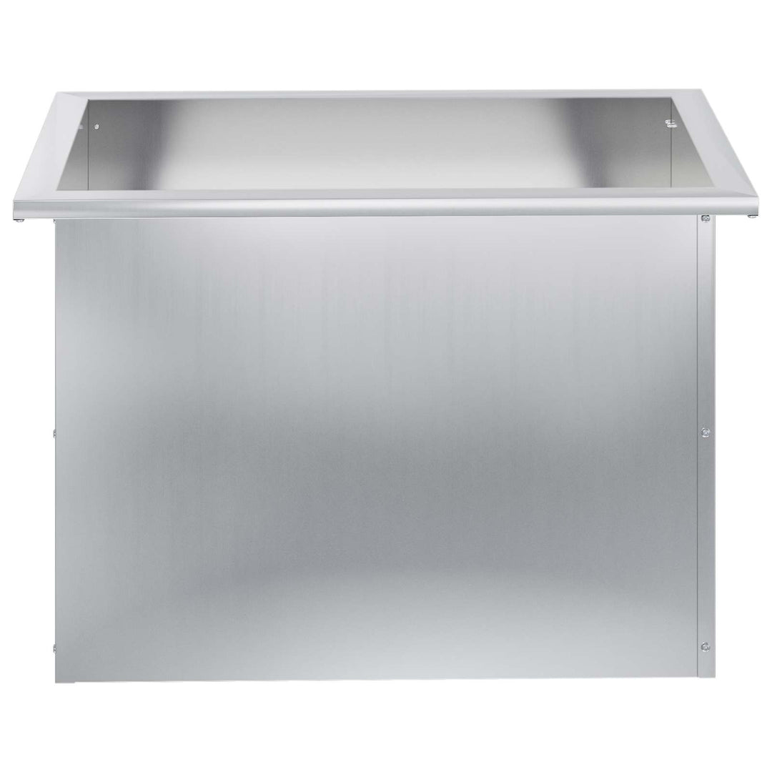 Plantekasse med LED Sølv 40 × 60 × 40 cm Galvaniseret stål