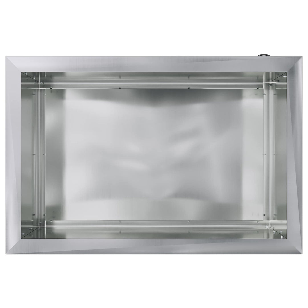 Plantekasse med LED Sølv 40 × 60 × 40 cm Galvaniseret stål