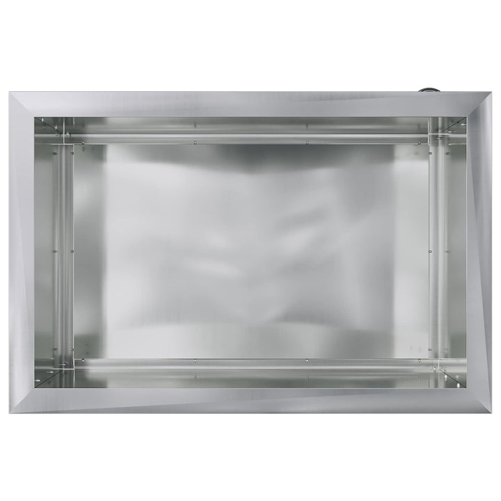 Plantekasse med LED Sølv 40 × 60 × 40 cm Galvaniseret stål