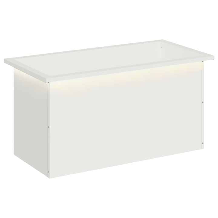 Plantekasse med LED Hvid 40 x 80 x 40 cm Stål