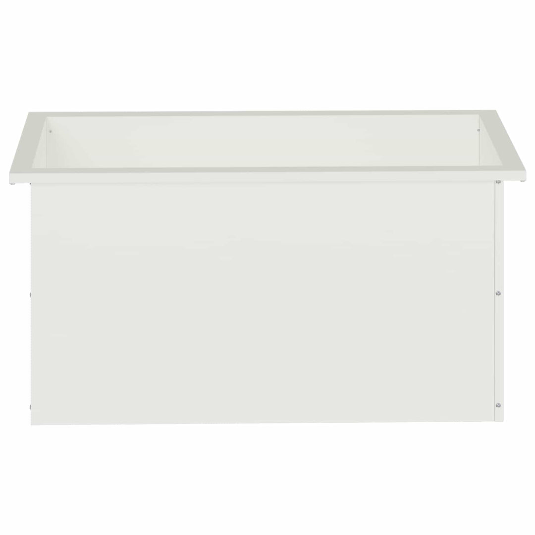 Plantekasse med LED Hvid 40 x 80 x 40 cm Stål
