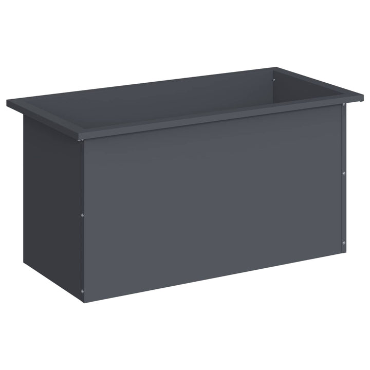 Plantekasse med LED Antracit 40 x 80 x 40 cm Stål