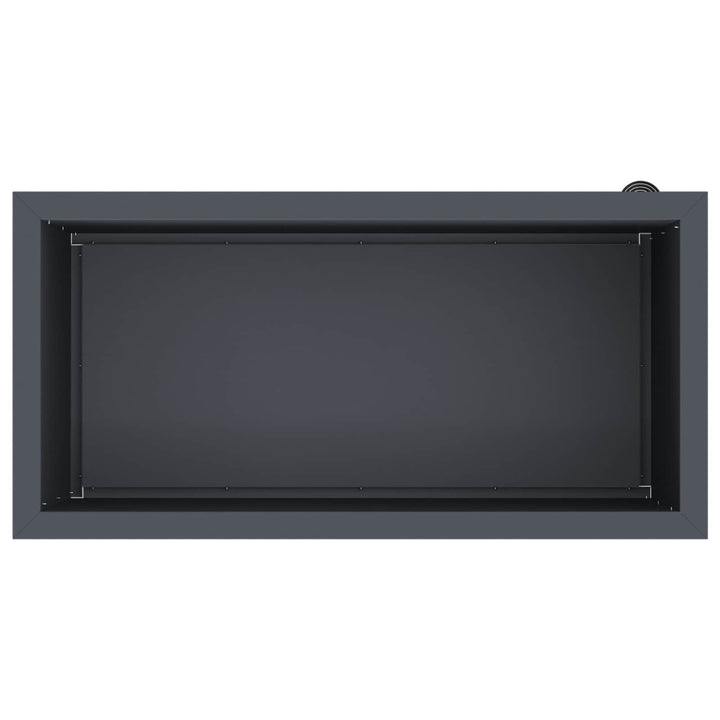 Plantekasse med LED Antracit 40 x 80 x 40 cm Stål