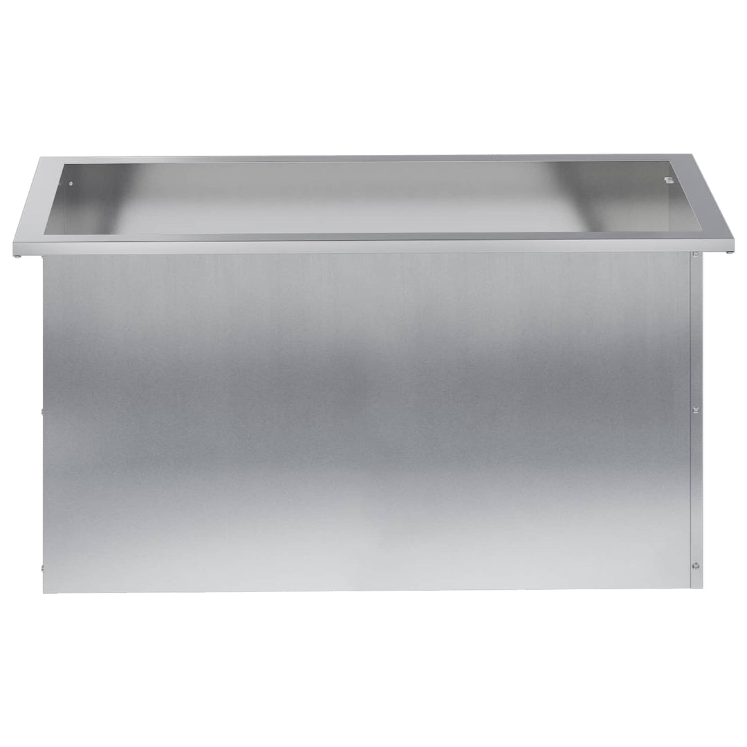 Plantekasse med LED 2 stk. Sølv 40 x 80 x 40 cm