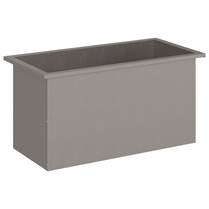 Plantekasse med LED Rusten 40 x 80 x 40 cm Cortenstål