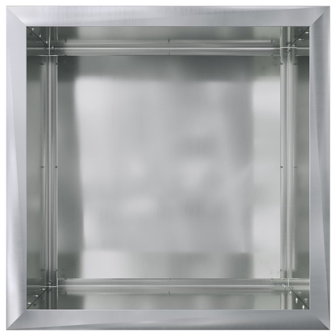 Plantekasse med LED Sølv 50 × 50 × 48 cm Galvaniseret stål