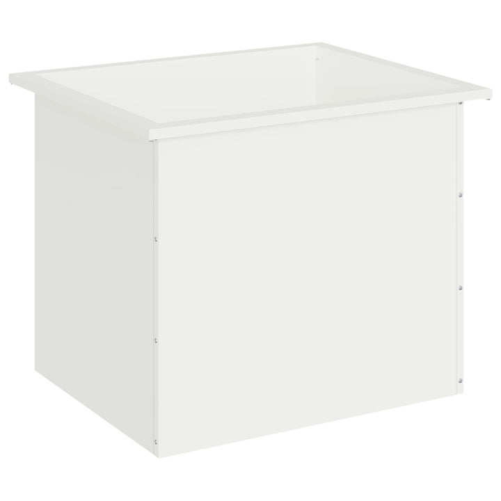 Plantekasse med LED Hvid 50 x 60 x 48 cm Stål