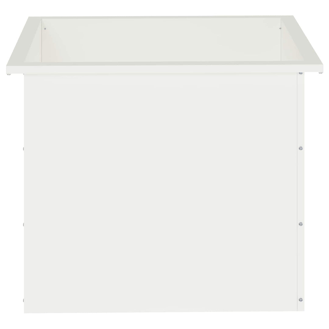 Plantekasse med LED Hvid 50 x 60 x 48 cm Stål