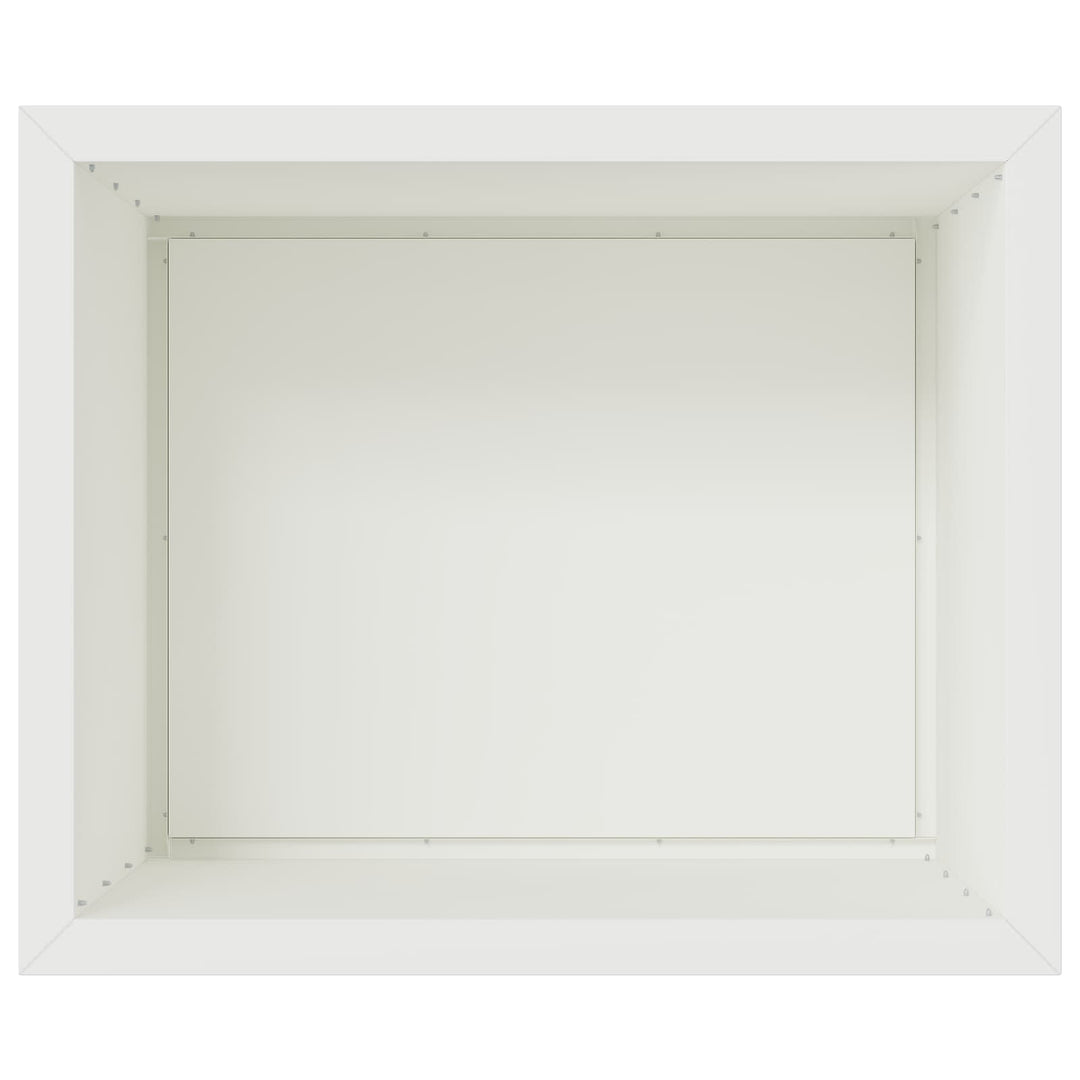 Plantekasse med LED Hvid 50 x 60 x 48 cm Stål