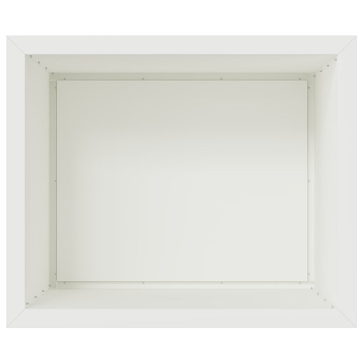 Plantekasse med LED Hvid 50 x 60 x 48 cm Stål