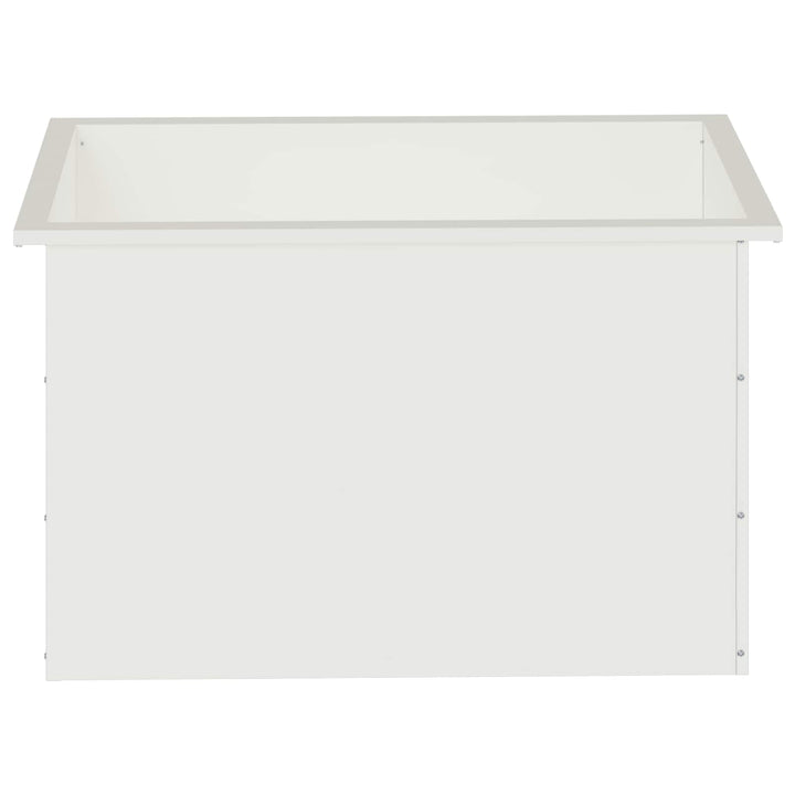 Plantekasse med LED Hvid 50 × 80 × 48 cm Stål