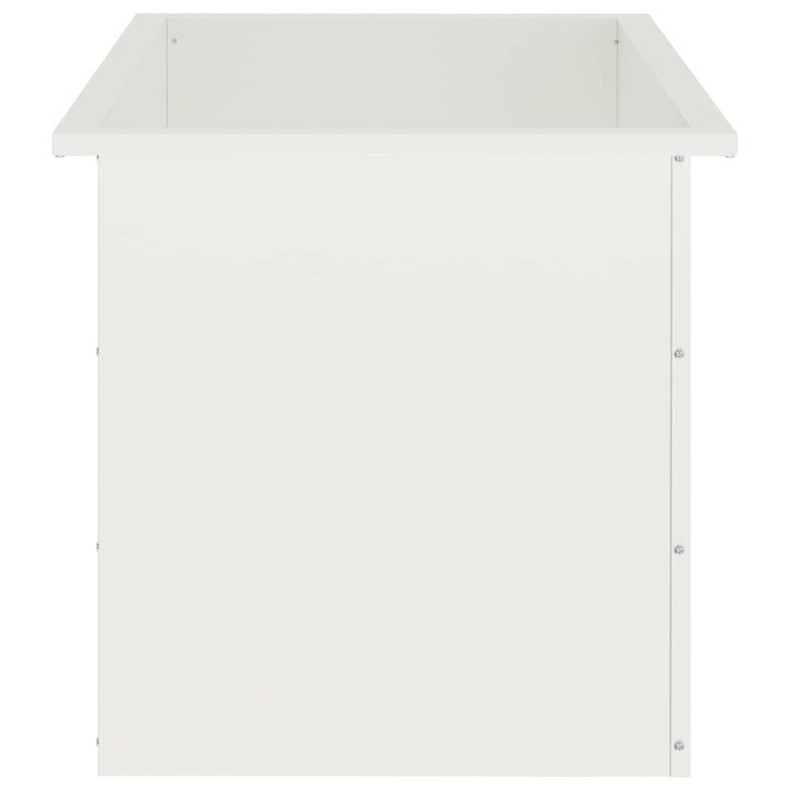 Plantekasse med LED Hvid 50 × 80 × 48 cm Stål