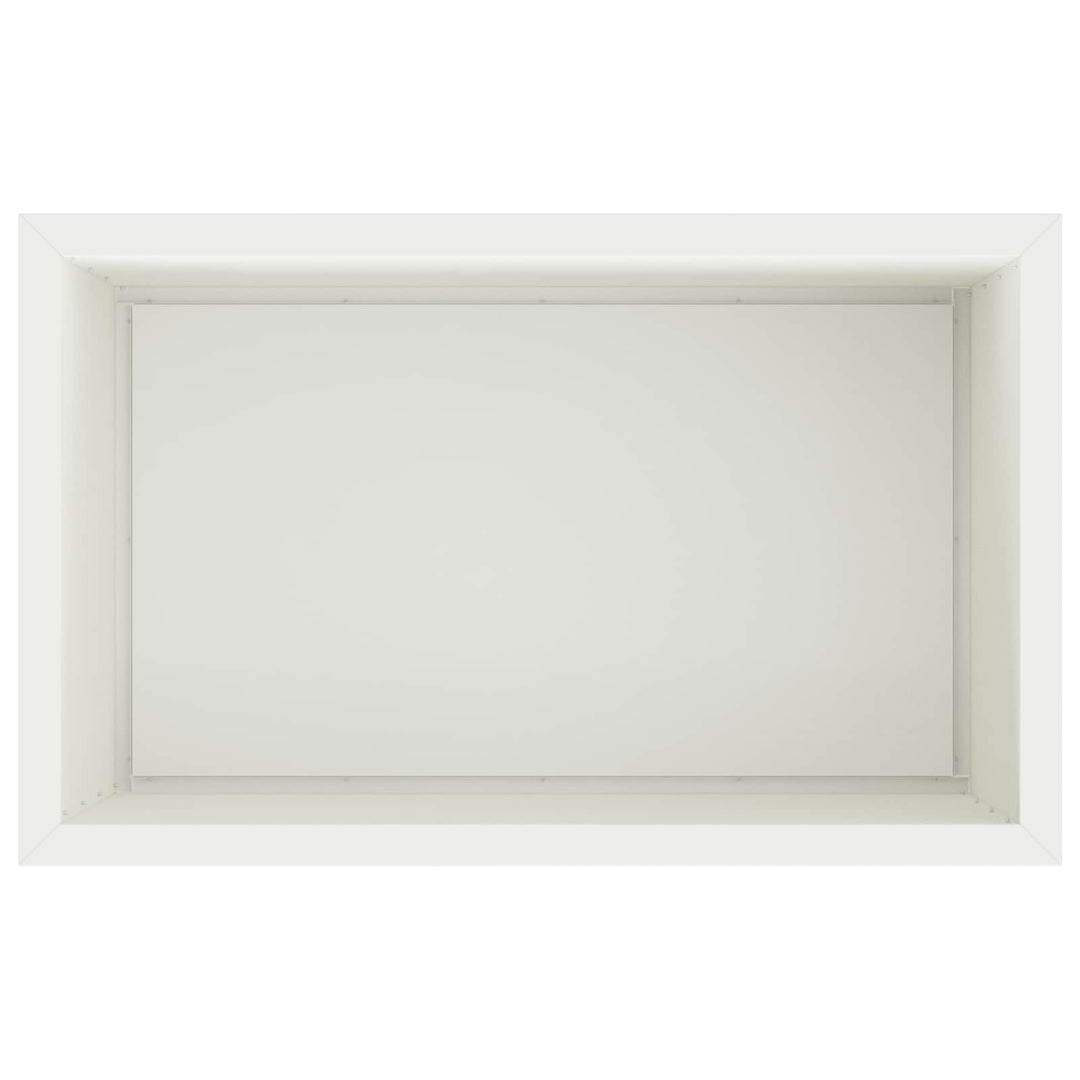 Plantekasse med LED Hvid 50 × 80 × 48 cm Stål