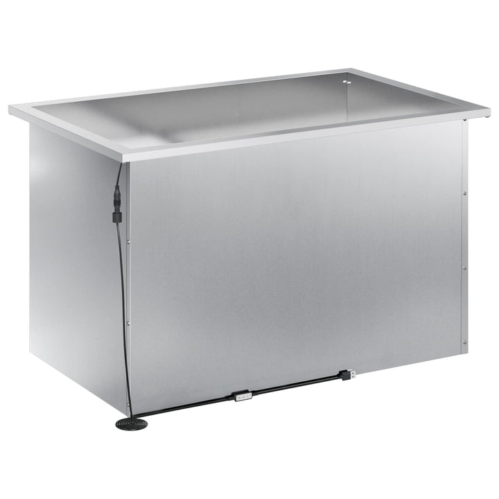 Plantekasse med LED 2 stk. Sølv 50 x 80 x 48 cm