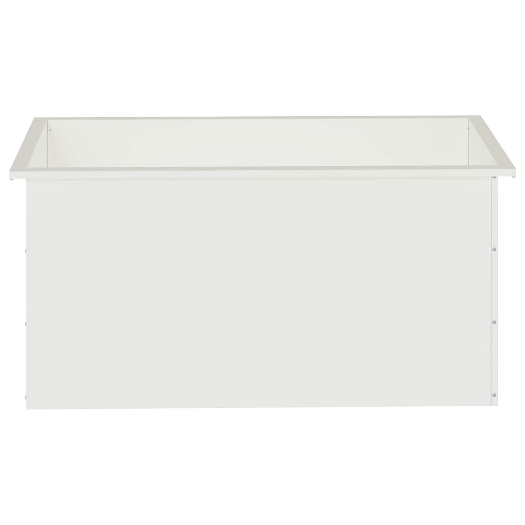 Plantekasse med LED Hvid 50 × 100 × 48 cm Stål