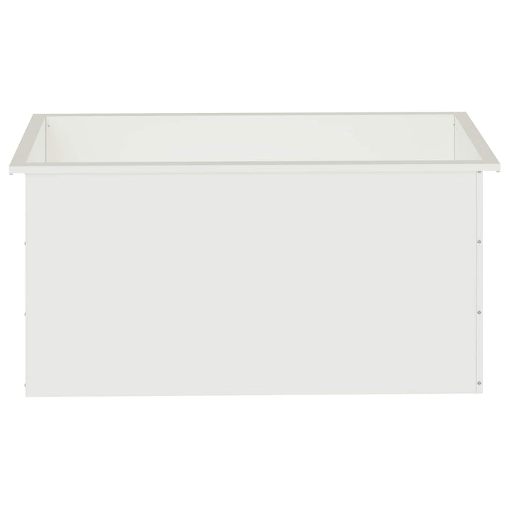 Plantekasse med LED Hvid 50 × 100 × 48 cm Stål