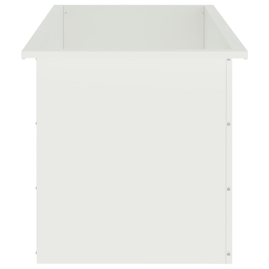 Plantekasse med LED Hvid 50 × 100 × 48 cm Stål