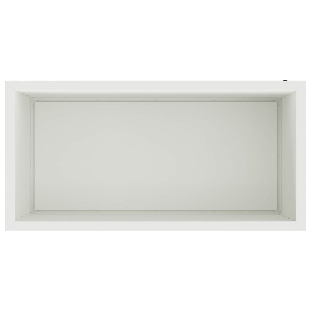 Plantekasse med LED Hvid 50 × 100 × 48 cm Stål