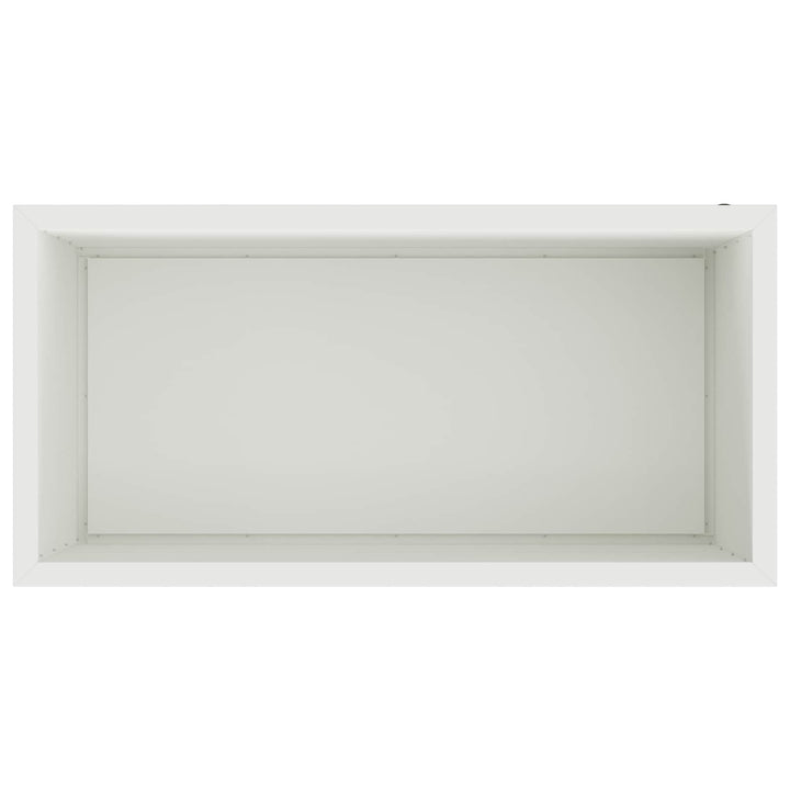 Plantekasse med LED Hvid 50 × 100 × 48 cm Stål