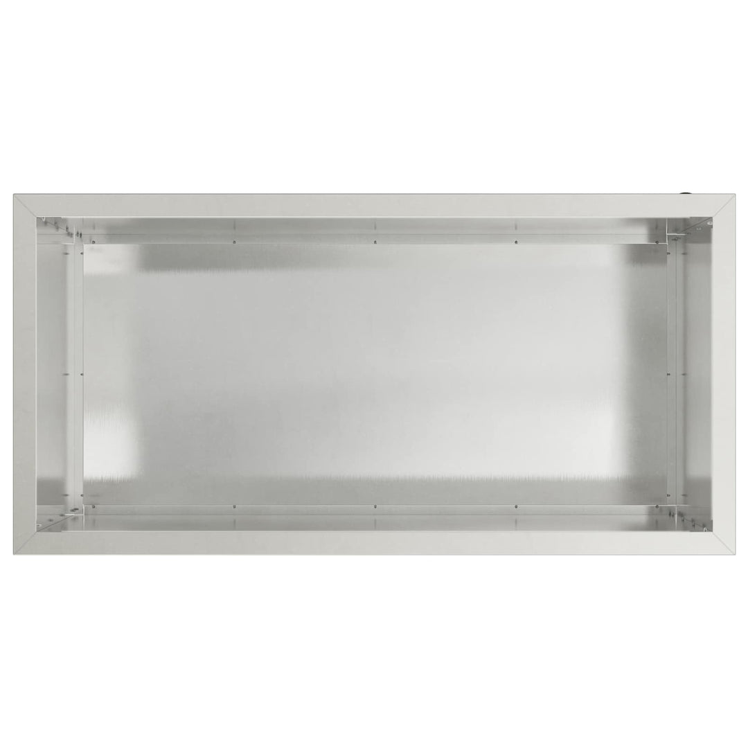 Plantekasse med LED 2 stk. Sølv 50 × 100 × 48 cm Rustfrit stål