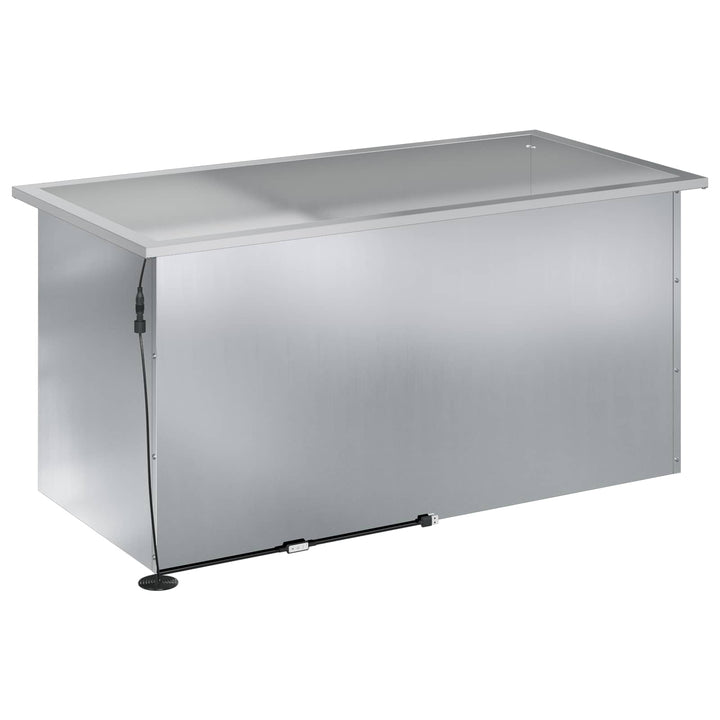 Plantekasse med LED 2 stk. Sølv 50 x 100 x 48 cm