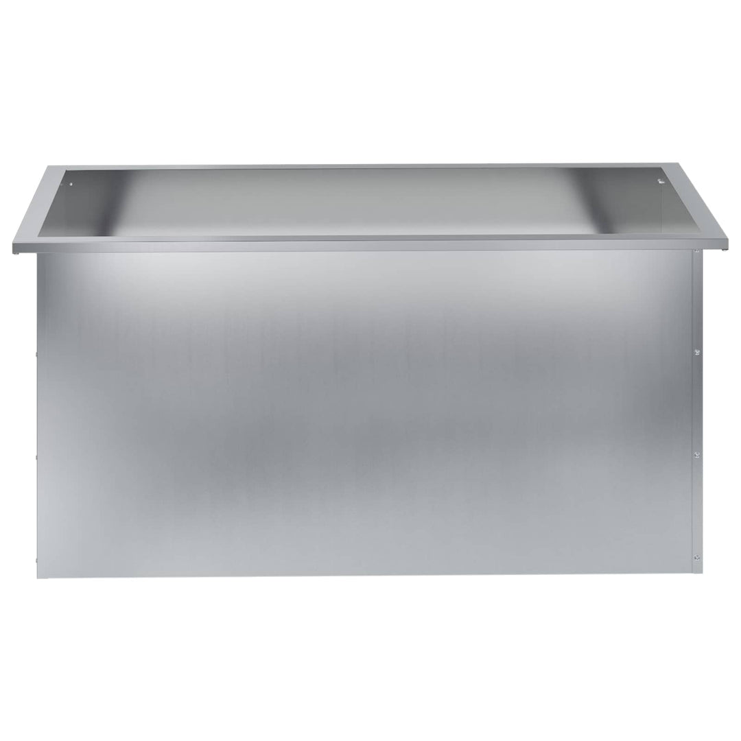 Plantekasse med LED 2 stk. Sølv 50 x 100 x 48 cm