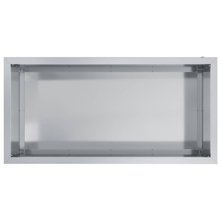 Plantekasse med LED 2 stk. Sølv 50 x 100 x 48 cm