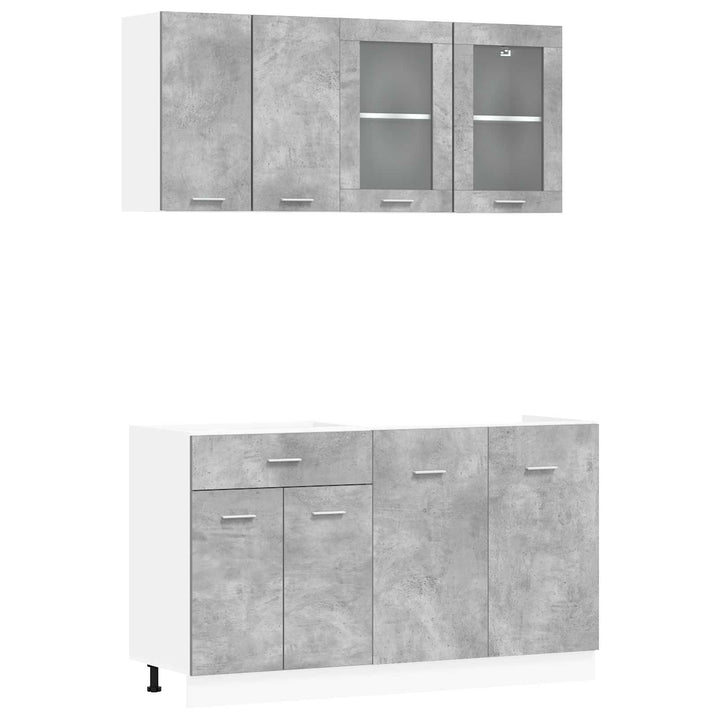 Køkken enhed Lyon 4 pcs Betongrå Konstrueret træ