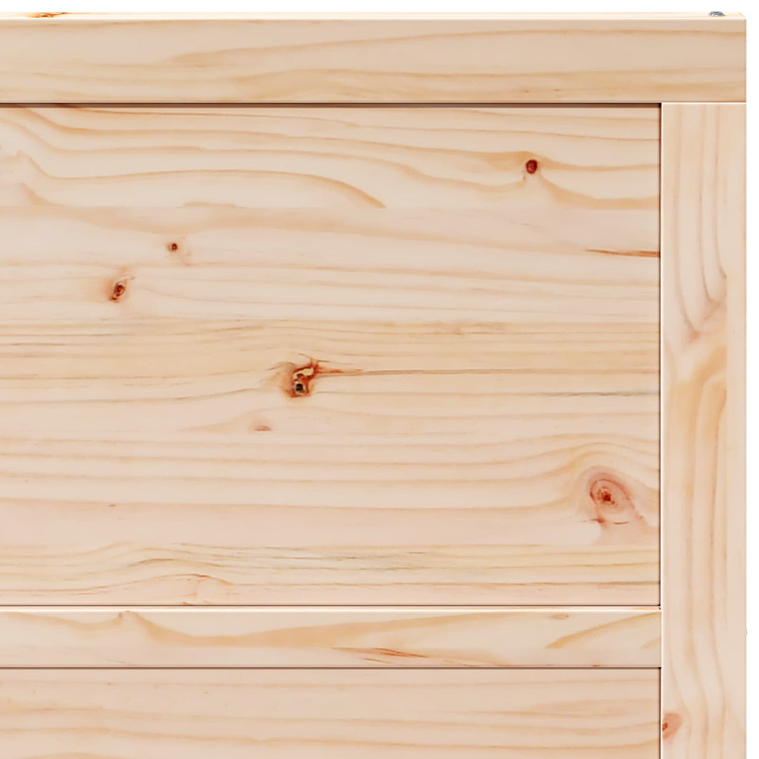 Ladedør Naturfarvet 100 x 2,5 x 208 cm Massivt fyrretræ