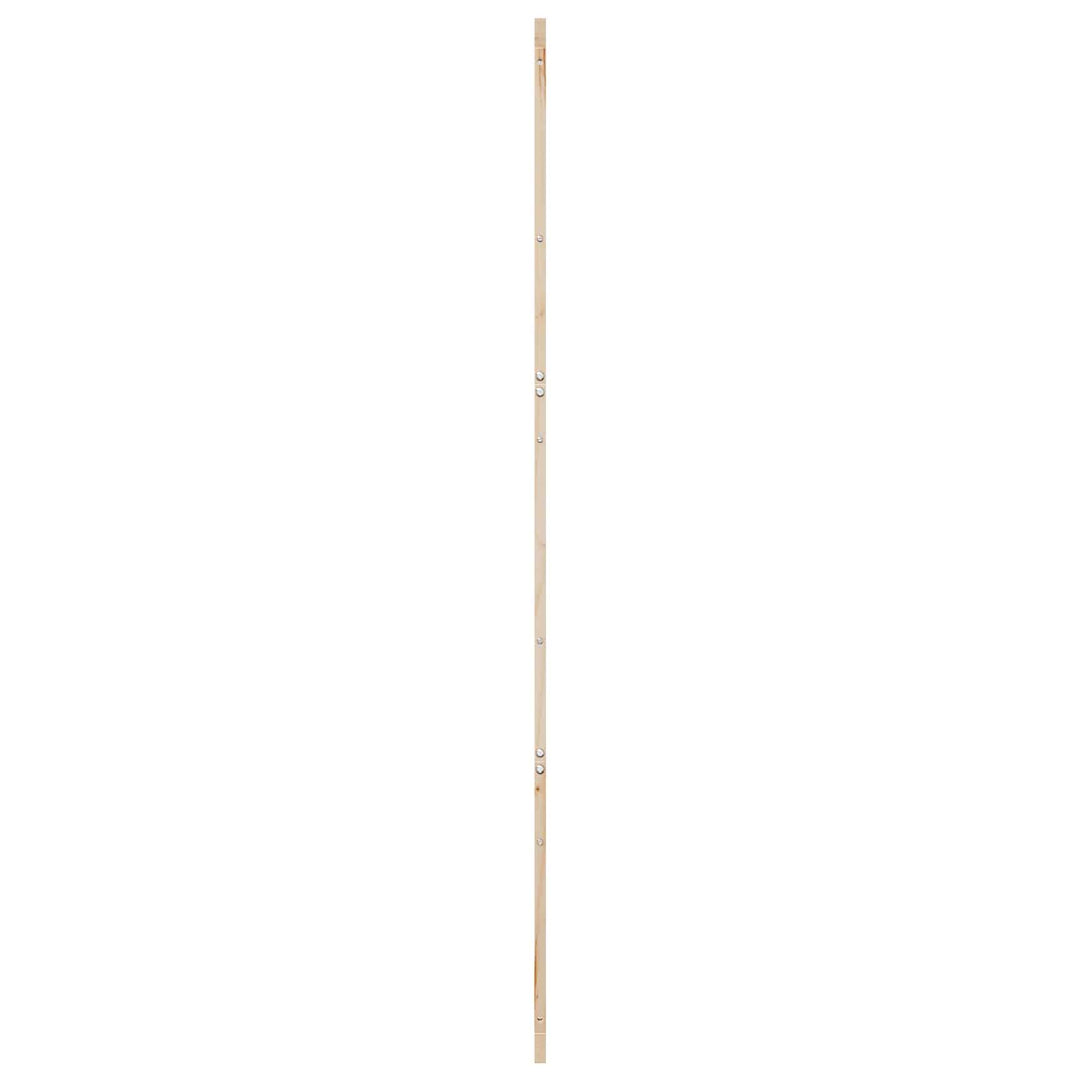 Ladedør Naturfarvet 100 x 2,5 x 208 cm Massivt fyrretræ