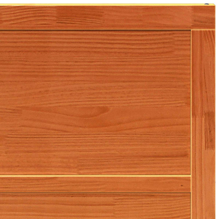 Ladedør Voksbrun 90 x 2,5 x 208 cm Massivt fyrretræ