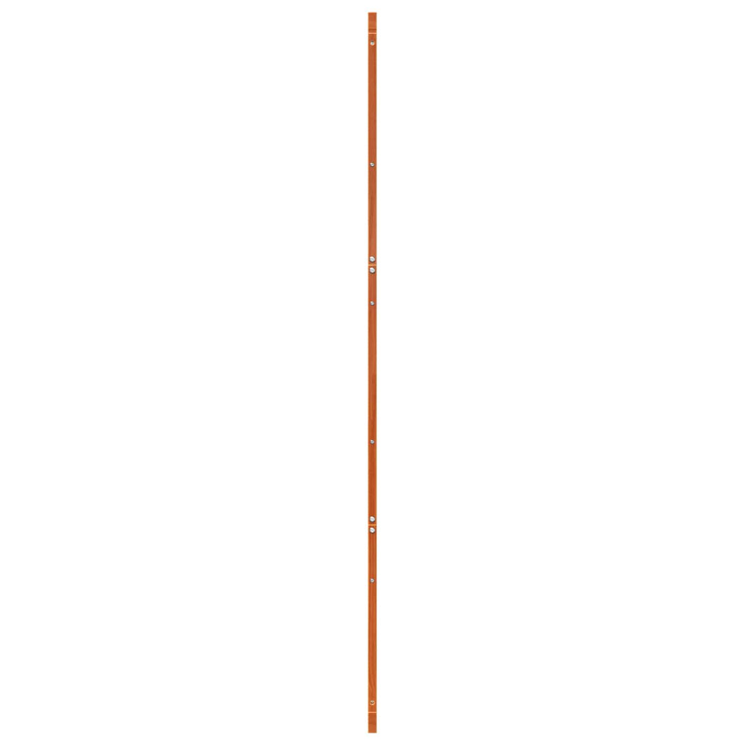 Ladedør Voksbrun 80 x 2,5 x 208 cm Massivt fyrretræ