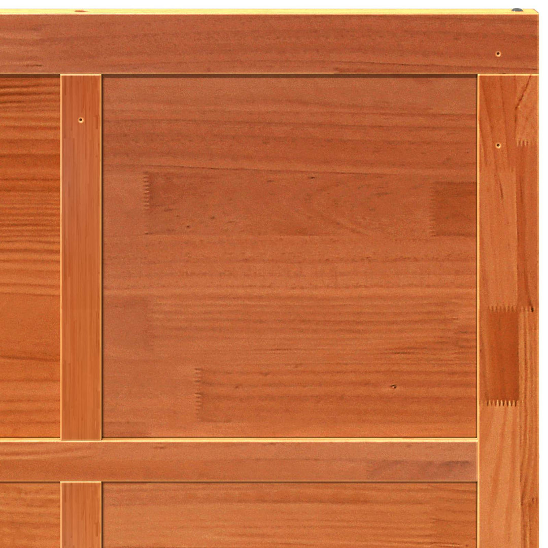 Ladedør Voksbrun 100 x 2,5 x 208 cm Massivt fyrretræ