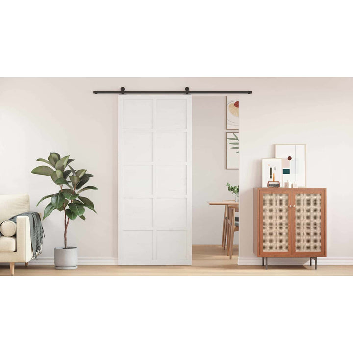 Ladedør Hvid 90 x 2,5 x 208 cm Massivt fyrretræ