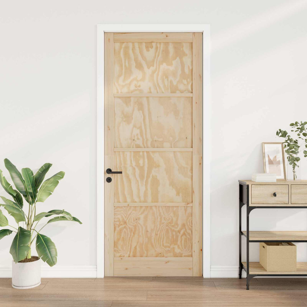 Indvendig Dør Naturfarvet 83 x 232 cm Krydsfinér