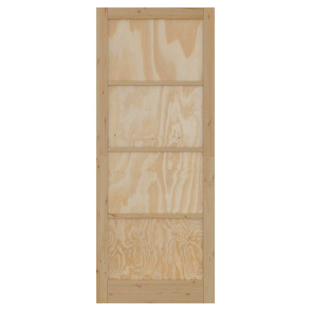 Indvendig Dør Naturfarvet 83 x 232 cm Krydsfinér