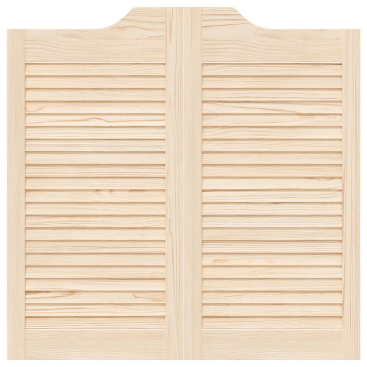 Svingdøre Naturfarvet 80 x 40 cm Massivt fyrretræ