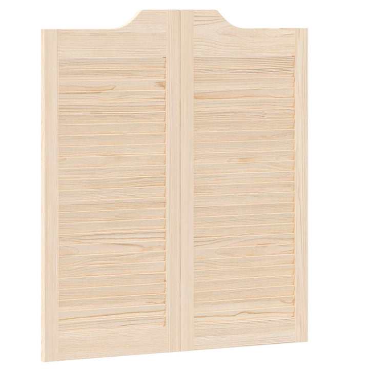 Svingdøre Naturfarvet 90 x 40 cm Massivt fyrretræ