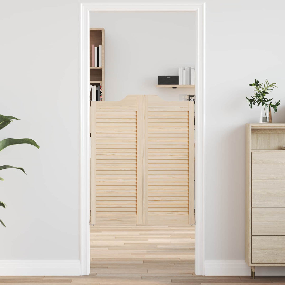 Svingdøre Naturfarvet 100 x 40 cm Massivt fyrretræ