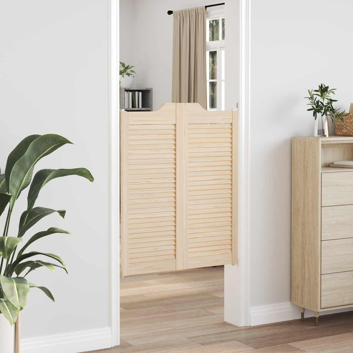 Svingdøre Naturfarvet 100 x 40 cm Massivt fyrretræ