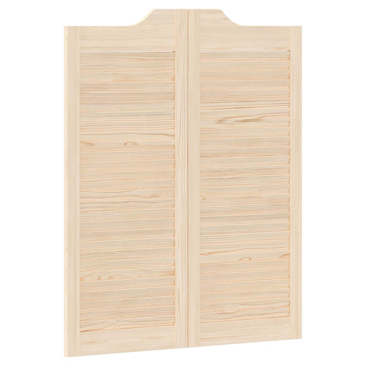 Svingdøre Naturfarvet 100 x 40 cm Massivt fyrretræ
