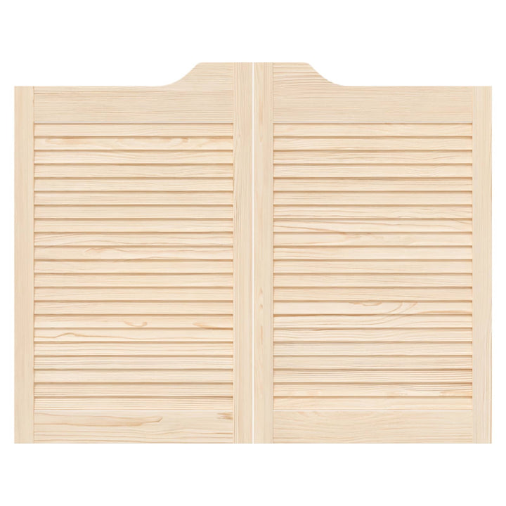 Svingdøre Naturfarvet 80 x 50 cm Massivt fyrretræ
