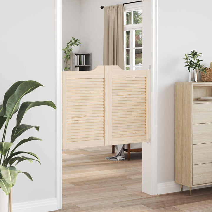 Svingdøre 2 pcs Naturfarvet Massivt fyrretræ